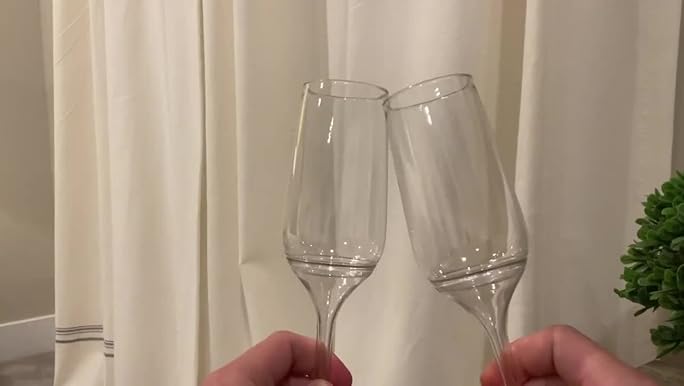 [Champagne]グッズセット Amazon.com | ziixon Crystal Champagne Flutes 8Oz Pink